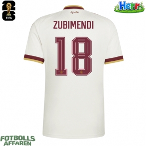 Spanien Martin Zubimendi #18 Bortatröja VM 2026 Kortärmad